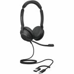 Jabra Evolve2 30 SE Headset - Microsoft Teams Certification - Stereo - USB Type C  USB Type A - Wired - 20 Hz to 20 kHz - On-ear  Over-the-head - Binaural - Supra-aural - 4.92 ft Cable