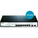 D-Link 10-Port Gigabit Web Smart Switch Including 2 Gigabit SFP Ports - 8 Ports - Manageable - Gigabit Ethernet - 10/100/1000Base-T  1000Base-X - 3 Layer Supported - 2 SFP Slots - Twist