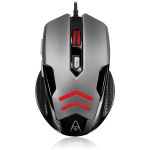 Adesso Multi-Color 6-Button Gaming Mouse - Optical - Cable - Black  Gray - USB - 3200 dpi - Scroll Wheel - 6 Button(s) - Right-handed