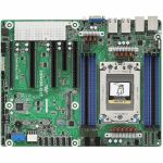 ASRock SIENAD8-2L2T Server Motherboard - AMD Chipset - Socket SP6 LGA-4844 - ATX - EPYC Processor Supported - 96 GB DDR5 SDRAM Maximum RAM - DIMM  RDIMM - 8 x Memory Slots - Gigabit Eth