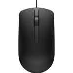 Dell Optical Mouse- MS116 ( BLACK) - Optical - Cable - Black - USB - 1000 dpi - Scroll Wheel - 3 Button(s)