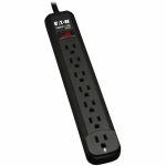 Eaton Tripp Lite Series Power It! 7-Outlet Power Strip  12 ft. (3.66 m) Cord  Black Housing - NEMA 5-15P - 7 x NEMA 5-15R - 12 ft Cord - 120 V AC Voltage - 1800 W - Wall Mountable - Bla