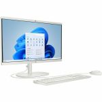HP 22-dg0000i 22-dg0440 All-in-One Computer - Intel N-Series N200 - 8 GB - 512 GB SSD - 21.4in Full HD - Desktop - Cashmere White - Intel Chip - 1920 x 1080 - Windows 11 Home - Intel UH