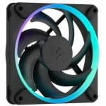 Fractal Design Momentum 12 Cooling Fan - 1 Pack - 4.72in Maximum Fan Diameter - 62.44 CFM Maximum Airflow - 2200 rpm - Fluid Dynamic Bearing - ARGB LED - Black - Liquid Crystal Polymer