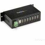 StarTech.com Mountable Rugged Industrial 7 Port USB 2.0 Hub - Add 7 external  wall/DIN rail mountable USB 2.0 ports from a single USB connection - usb 2.0 hub - 7 port usb hub - desktop