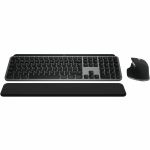 Logitech MX Keys S Combo for Mac  Wireless Keyboard and Mouse With Palm Rest  Bluetooth  Space Gray - Wireless Bluetooth Keyboard - Space Gray - Wireless Bluetooth Mouse - Darkfield - 8