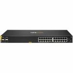 Aruba CX 6000 24G Class4 PoE 4SFP 370W Switch - 24 Ports - Manageable - Gigabit Ethernet - 10/100/1000Base-T  1000Base-X - 3 Layer Supported - Modular - 2 SFP Slots - 32.70 W Power Cons