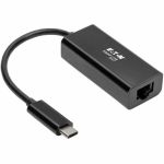 Eaton Tripp Lite Series USB-C to Gigabit Network Adapter with Thunderbolt 3 Compatibility - Black - USB 3.1 Type C - 1 Port(s) - 1 - Twisted Pair
