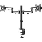 StarTech.com Desk Mount Dual Monitor Arm - Ergonomic VESA Compatible Mount for up to 32 inch Displays - Desk / C-Clamp - Articulating - VESA 75x75mm/100x100mm compatible desk mount dual