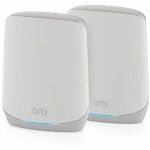 Netgear Orbi RBK752P Wi-Fi 6 IEEE 802.11a/b/g/n/ac/ax/i Ethernet Wireless Router - Tri Band - 2.40 GHz ISM Band - 5 GHz UNII Band - 4 x Antenna(4 x Internal) - 665.60 MB/s Wireless Spee