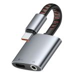 Mcdodo CA-3120 2 in 1 Type C Charging & 3.5mm Audio Adapter Black