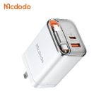 Mcdodo CH-4112 FreeGo Series GaN 67W A+CFast Charger w/ Retractable Cable White