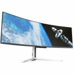 Mobile Pixels 49in Class Dual Quad HD (DQHD) Curved Screen Gaming OLED Monitor - 49in Viewable - OLED - 5120 x 1440 - 1 Billion Colors - FreeSync Premium - 0.03 ms - 240 Hz Refresh Rate