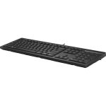 HP 125 Wired Keyboard - Cable Connectivity - USB Interface - English (US) - Chromebook  Notebook - PC - Plunger Keyswitch