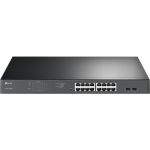 TP-Link TL-SG1218MPE JetStream 16-Port Gigabit Easy Smart PoE/PoE+ Switch Layer 2 Supported  2 SFP Slots 217.22 W