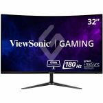 ViewSonic OMNI VX3218-PC-MHD 32 Inch Curved 1080p 1ms 165Hz Gaming Monitor with Adaptive Sync  Eye Care  HDMI and Display Port - 32in OMNI Gaming Monitor - Full HD 1920 x 1080 Resolutio