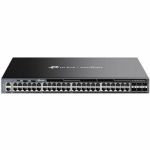 TP-Link Omada 48-Port Gigabit Stackable L3 Managed Switch with 6 10G Slots - 48 Ports - Manageable - Gigabit Ethernet  10 Gigabit Ethernet - 10/100/1000Base-T  10GBase-X - 3 Layer Suppo