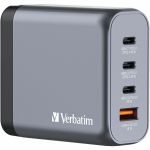 Verbatim 140W 4-Port GaN Wall Charger - 140 W - 120 V AC  230 V AC Input - 1