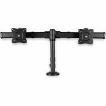 StarTech.com Desk-Mount Dual-Monitor Arm  For up to 27in(17.6lb/8kg) Monitors  Low Profile Design  Clamp/Grommet Mount  Dual Monitor Mount - Save space by mounting two monitors up to 27
