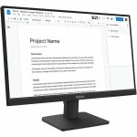 Lenovo ThinkVision S22-4e 22in Class Full HD LED Monitor - 16:9 - Raven Black - 21.5in Viewable - In-plane Switching (IPS) Technology - WLED Backlight - 1920 x 1080 - 16.7 Million Color