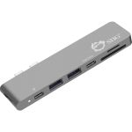 SIIG Thunderbolt 3 USB-C Hub HDMI with Card Reader & PD Adapter - Space Gray - SD  SDHC  SDXC  microSD  microSDHC  microSDXC  TransFlash  MultiMediaCard (MMC) - USB Type C - External