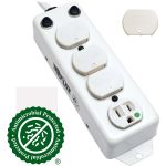 Eaton Tripp Lite Series Safe-IT UL 1363A Medical-Grade Power Strip for Patient-Care Vicinity  4 Hospital-Grade Outlets  15 ft. Right-Angle Cord - NEMA 5-15P-HG - 4 x NEMA 5-15R-HG - 15