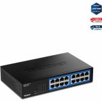TRENDnet 16-Port Gigabit Desktop Switch  TEG-S17D  16 x Gigabit RJ-45 Ports  32Gbps Switching Capacity  Ethernet Splitter  NDAA & TAA Compliant  Internal Power Supply  Lifetime Protecti