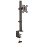 StarTech.com Single Monitor Desk Mount  Adjustable Monitor VESA Mount 34in (17.6lb/8kg) Display  Ergonomic Pole Mount Arm  C-Clamp/Grommet - VESA 75x75/100x100mm compatible heavy-duty s
