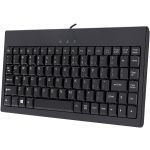 Adesso EasyTouch AKB-110B Mini Keyboard - PS/2  USB - 87 Keys - Black