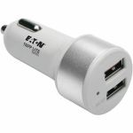 Eaton Tripp Lite Series Dual-Port USB Car Charger for Tablets and Cell Phones with Qualcomm Quick Charge 3.0 Technology - 12 V DC Input Voltage - 5 V DC  9 V DC  12 V DC Output Voltage
