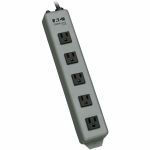 Tripp Lite series 602 5-Outlets Power Strip - NEMA 5-15P - 5 x NEMA 5-15R - 6 ft Cord - 15 A Current - 120 V AC Voltage - Keyhole-mountable - Blue  Gray
