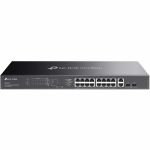 TP-Link Omada 20-Port Gigabit Easy Managed Switch with 16-Port PoE+ - 18 Ports - Manageable - Gigabit Ethernet - 10/100/1000Base-T  1000Base-X - 2 Layer Supported - 2 SFP Slots - 289.70