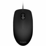 CODi Wired USB Optical Mouse - Optical - Cable - USB Type A - 1200 dpi - Scroll Wheel - 3 Button(s) - Symmetrical