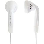 Koss KE5 Earphone - Stereo - Mini-phone (3.5mm) - Wired - 16 Ohm - 60 Hz to 20 kHz - Earbud - Binaural - Outer-ear - 4 ft Cable - White
