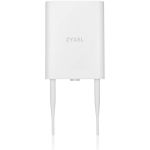 Zyxel WiFi 6 AX1800 Wireless Gigabit Outdoor Access Point | IP55 Rated | Mesh  Seamless Roaming & MU-MIMO | WPA3-PSK Security | Cloud  App or Direct Management | PoE+ Injector Included