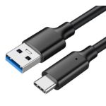 USB 3.2 A to USB-C M/M Cable 10Gbps 3A 20V/60W 0.2M (8in) Black