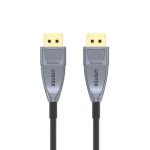 Unitek C1617GY 8K Fiber Optic DisplayPort 1.4 Cable 49ft Space Grey