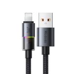 Mcdodo CA-8170 USB A to Lightning Cable with 7 Colorful Lights 4ft Black