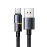 Mcdodo CA-8180 USB-A to USB-C Cable w/ 7 Colorful Lights 4ft Black