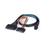 Oculink SFF-8611 to U.2 (SFF-8639) Cable 50cm Black