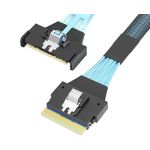MCIO 8X TO SLIMSAS SFF-8654 8X Gen4 Slimsas ssd Cable 1.5ft Black