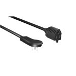 MC M05-113LPA-3 3' 16AWG Low Profile Power Cord Extension Angled NEMA 5-15P to NEMA 5-15R 125V/13A