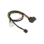 Supermicro CBL-SAST-0957 55cm  MiniSAS HD SFF-8643  to U.2 PCIE SFF-8639 with Power Cable