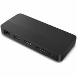 Lenovo USB-C Dual Display Travel Dock without Adapter - for Notebook  Monitor - Charging Capability - 100 W - USB Type C - 2 Displays Supported - 4K @ 60Hz  4K - 3840 x 2160 - 3 x USB P