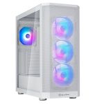 Silverstone SST-FA514X-WG FARA 514X Tempered Glass ATX White Mid Tower Case No PSU