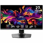 MSI MPG271QRX QD-OLED 27in Class WQHD Gaming OLED Monitor - 16:9 - Black - 26.5in Viewable - OLED - Quantum Dot OLED Backlight - 2560 x 1440 - 1.07 Billion Colors - Adaptive Sync - 250