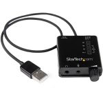 StarTech.com USB Stereo Audio Adapter External Sound Card with SPDIF Digital Audio - Add an SPDIF digital audio output and standard 3.5mm audio/microphone connections to your system thr