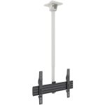Kanto CM600W Ceiling Mount for Flat Panel Display - White - 1 Display(s) Supported - 70in Screen Support - 110 lb Load Capacity - 75 x 75  600 x 400 - Anodized Aluminum  Steel
