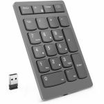 Lenovo Go Wireless Numeric Keypad - Wireless Connectivity - RF - 2.40 GHz - Calculator  TAB  Equal  Esc Hot Key(s) - PC - Scissors Keyswitch - Storm Gray