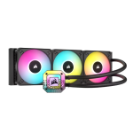 Corsair CW-9060070-WW iCUE H150i ELITE CAPELLIX XT 360mm Liquid CPU Cooler 3x AF120 RGB ELITE Fans Black